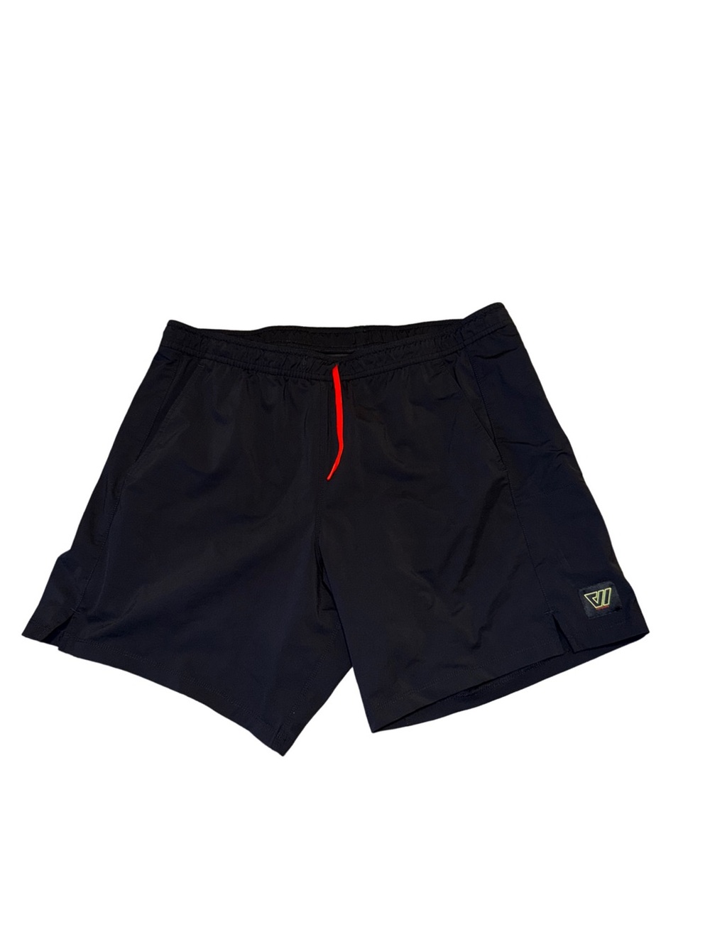 Men's Black Wolaco Athletic Swim Shorts with Red Drawstring size XL